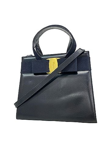 Salvatore Ferragamo Salvatore Ferragamo Vara Leather Handbag, Black, 2-way Bag for Women (view 1)
