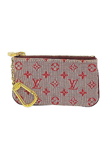 Louis Vuitton Louis Vuitton Monogram Mini Lin Pochette Clé M92238 Cerise Women's Wallet/Coin Case (view 1)
