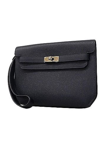 Hermès Hermes Kelly Depeches 25 Clutch Bag, Togo Leather, Blue Indigo, Y Stamp, Women's, OP020273 (view 1)