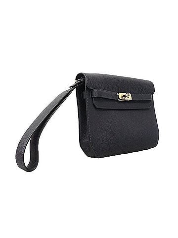 Hermès Hermes Kelly Depeches 25 Clutch Bag, Togo Leather, Blue Indigo, Y Stamp, Women's, OP020273 (view 2)