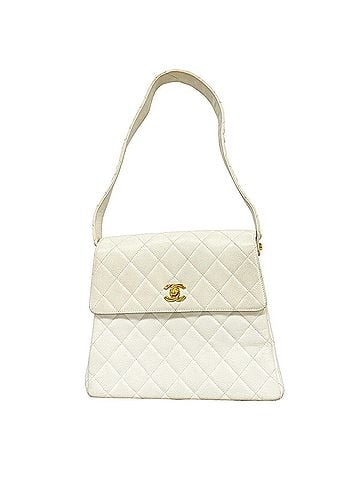 Chanel Chanel Matelassé Shoulder Bag, Caviar Leather, White, Women's OP013720 (view 1)