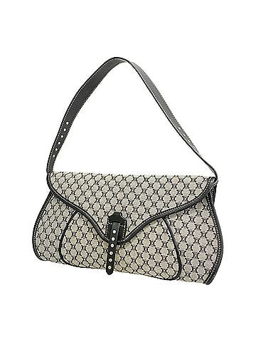 Céline Celine Macadam Nylon Canvas Handbag, Gray/Black, Women's (view 1)