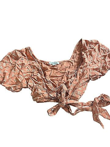 American Eagle Outfitters Short Sleeve Blouse (view 1)