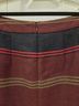 Ann Taylor LOFT Stripes Multi Color Black Burgundy Orange Green Wool Skirt Size 6 - photo 5