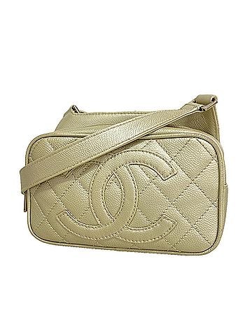 Chanel Chanel Matelassé Shoulder Bag, Caviar Leather, Metallic Gray, Women's (view 1)