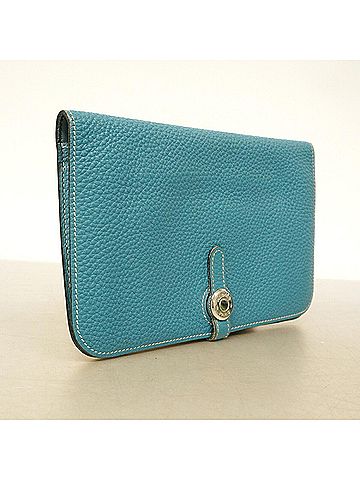 Hermès Hermes Dogon GM Long Wallet, Togo Leather, Blue Jean, ?H Stamp, Men's/Women's (view 2)