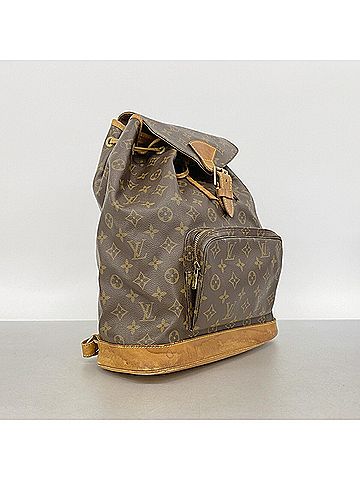 Louis Vuitton Louis Vuitton Monogram Montsouris GM Backpack/Daypack M51135 Brown (Women's) (view 2)
