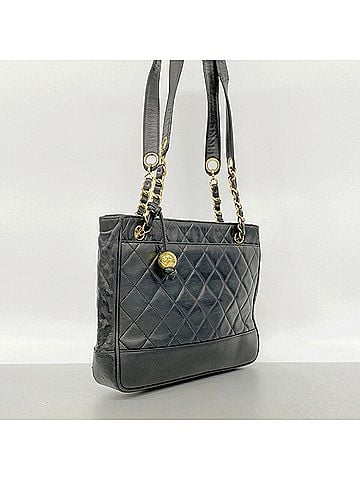 Chanel Chanel Matelassé Lambskin Chain Tote Bag, Black, for Women (view 2)