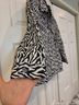 Chico's Animal Print Black White Denim Jacket Size 1X - photo 4