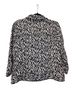 Chico's Animal Print Black White Denim Jacket Size 1X - photo 2