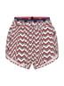 One Teaspoon Chevron-herringbone White Red Blue Athletic Shorts Size XXS - photo 1