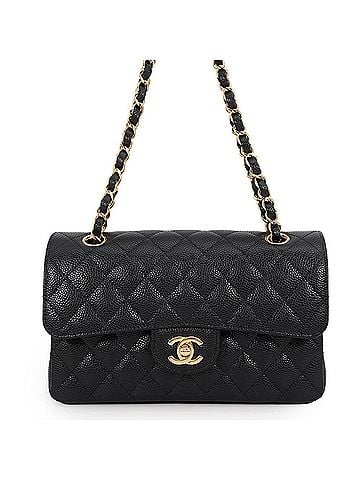 Chanel Chanel Chain Shoulder Bag Classic Matelassé 23 Coco Mark Caviar Skin A01113 CHANEL Black Handbag Women's (view 1)