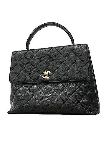 Chanel Chanel Matelassé handbag, caviar leather, black, women's. (view 1)