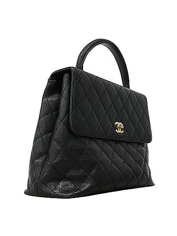 Chanel Chanel Matelassé handbag, caviar leather, black, women's. (view 2)