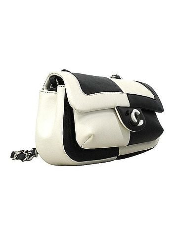Chanel Chanel Shoulder Bag, Chain Shoulder, Bicolor Lambskin, Black and White, Women's (view 2)