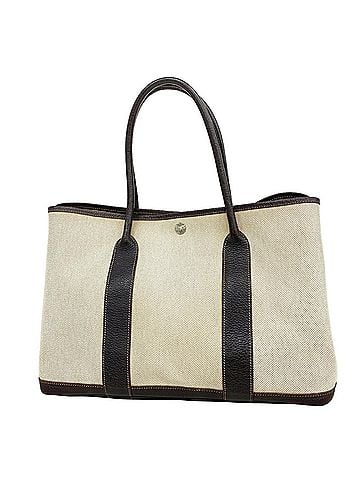 Hermès Hermes Garden PM Tote Bag, Toile H Brown, ?J stamp, Women's. (view 1)