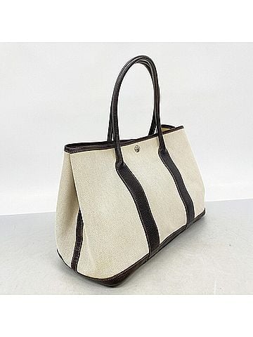 Hermès Hermes Garden PM Tote Bag, Toile H Brown, ?J stamp, Women's. (view 2)