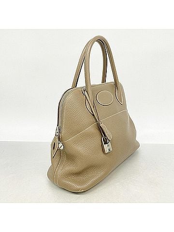 Hermès Hermes Bolide 31 handbag, Taurillon Clemence leather, Etoupe, D stamp, ladies'. (view 2)