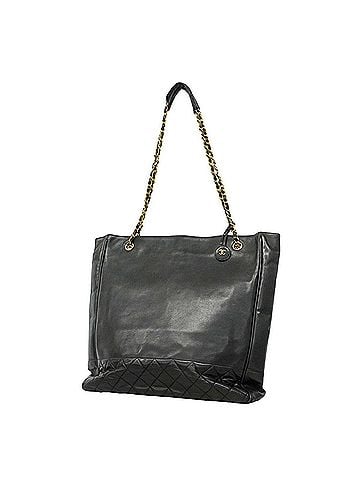 Chanel Chanel Matelassé Lambskin Chain Tote Bag, Black, for Women (view 1)