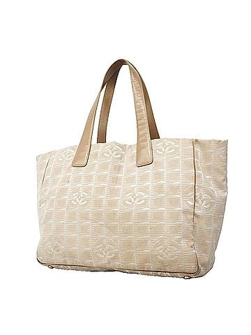 Chanel Chanel New Travel Nylon Tote Bag, Beige, Women's (view 1)