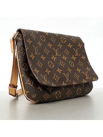Louis Vuitton Louis Vuitton Monogram Musette Tango Short Strap Shoulder Bag M51257 Brown Women's (view 2)