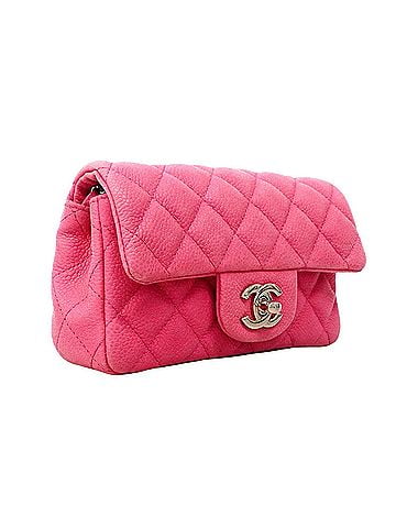 Chanel Chanel Matelassé Chain Shoulder Bag, Caviar Leather, Pink, Women's, OP024254 (view 2)