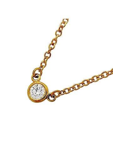 Tiffany & Co. Tiffany &amp; Co. By the Yard Necklace, 1PD (18K Yellow Gold) Diamond, Women's (view 1)