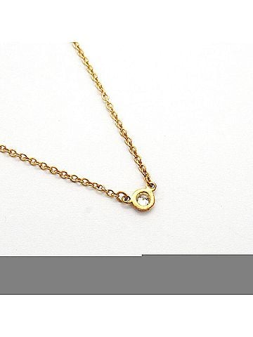 Tiffany & Co. Tiffany &amp; Co. By the Yard Necklace, 1PD (18K Yellow Gold) Diamond, Women's (view 2)