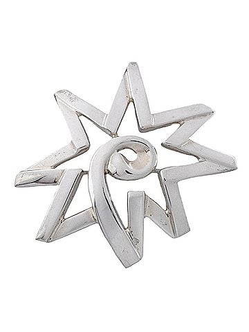Tiffany & Co. Tiffany &amp; Co. brooch, Picasso star motif, sterling silver 925, women's. (view 1)