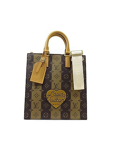 Louis Vuitton LOUIS VUITTON x NIGO Sac Plat M45969 Monogram Stripe Tote Bag Shoulder (view 1)