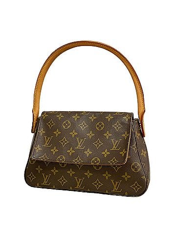 Louis Vuitton Louis Vuitton Monogram Mini Looping Shoulder Bag M51147 Brown Women's P3513590 (view 1)
