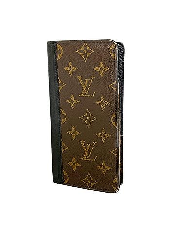 Louis Vuitton Louis Vuitton Monogram Macassar Portefeuille Tanon Long Wallet M93800 Brown Black Men's P3493298 (view 1)