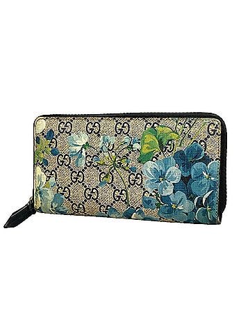 Gucci Gucci GG Blooms Long Wallet 546355 Blue Women's P3493244 (view 1)