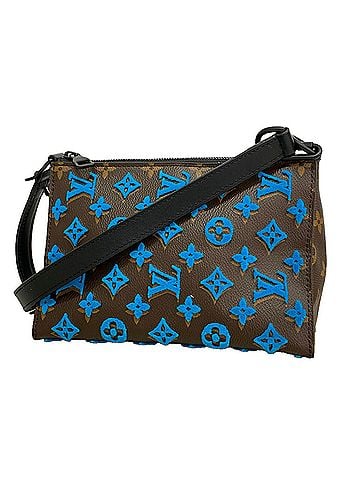 Louis Vuitton Louis Vuitton Shoulder Bag Monogram Tuftage Triangle M45078 Turquoise Men's P3493224 (view 1)