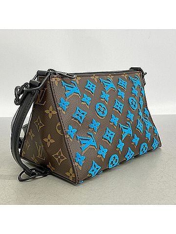 Louis Vuitton Louis Vuitton Shoulder Bag Monogram Tuftage Triangle M45078 Turquoise Men's P3493224 (view 2)