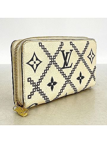 Louis Vuitton Louis Vuitton Monogram Empreinte Broderie Zippy Wallet M81141 Cream Ladies P3490695 (view 2)