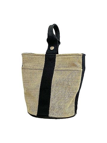 Hermès Hermes Saxo PM handbag, Toile H, black/gray, women's, P3484222 (view 1)