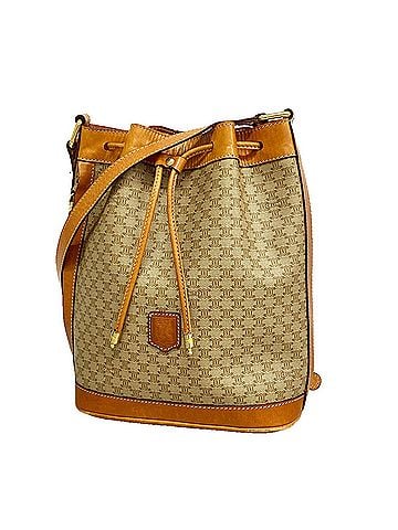 Céline Celine Macadam Shoulder Bag, Brown/Beige, Women's, P3448800 (view 1)