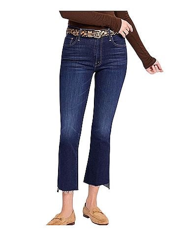 Mother Insider Crop Step Fray Jeans (view 1)