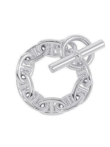 Hermès Hermes Chaine d'Ancre TGM Bracelet, 9 links, SV925 Silver. (view 1)