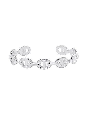 Hermès Hermes Chaine d'Ancre Enchainée Bangle, SV925 Silver, Size LG. (HERMES Bracelet) (view 1)