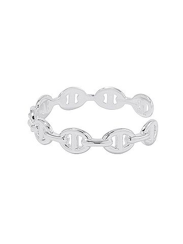 Hermès Hermes Chaine d'Ancre Enchainée Bangle, SV925 Silver, Size LG. (HERMES Bracelet) (view 2)