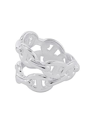 Hermès Hermes Ring Chaine d'Ancre Enchainée Double Row SV925 Silver HERMES (view 2)