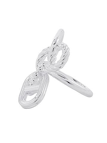 Hermès Hermes Chaine d'Ancre A2 Multi-Link Ring, SV925 Silver, Ring. HERMES Ring. (view 2)