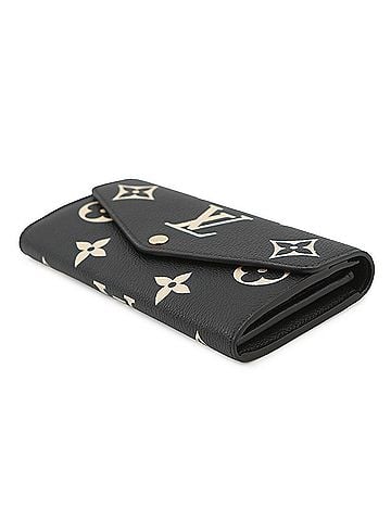 Louis Vuitton Louis Vuitton Long Wallet Bicolor Monogram Empreinte Portefeuille Sarah M80496 LOUIS VUITTON Black (view 2)