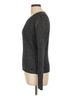 Tory Burch Metallic Gray Tory Burch Wool Pullover Sweater Size L - photo 4