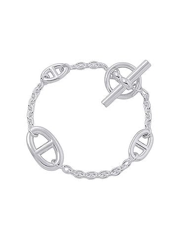 Hermès Hermes Chaine d'Ancre Farandole Bracelet, SV925 Silver, Size LG. (HERMES Farandole) (view 1)