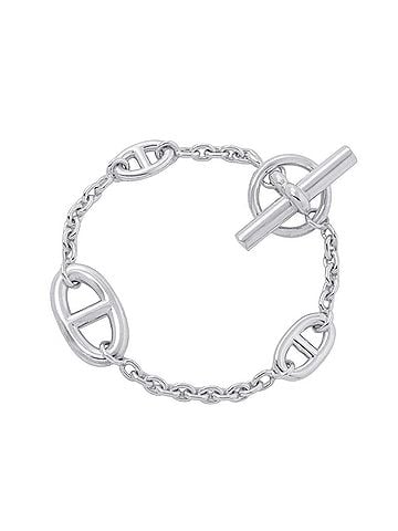 Hermès Hermes Chaine d'Ancre Farandole Bracelet, SV925 Silver, Size LG. (HERMES Farandole) (view 1)