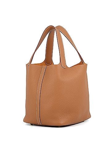 Hermès Hermes Picotin Lock MM Handbag, Gold, Taurillon Clemence Leather, G Stamp, HERMES, Lock, Picotin, Women's, HERMES (view 2)