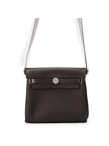 Hermès Hermes Shoulder Bag Herbag Zip Mini Ebene Toile Military Vache Hunter G Stamp HERMES Handbag (view 1)